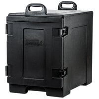 Carlisle Cateraide™ Black Front-Loading Insulated Food Pan Carrier - 5 Full-Size Pan Max Capacity