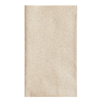 Choice Touchstone Beige Customizable Linen Feel 1/8 Fold Dinner Napkin 15" x 17" - 300/Case